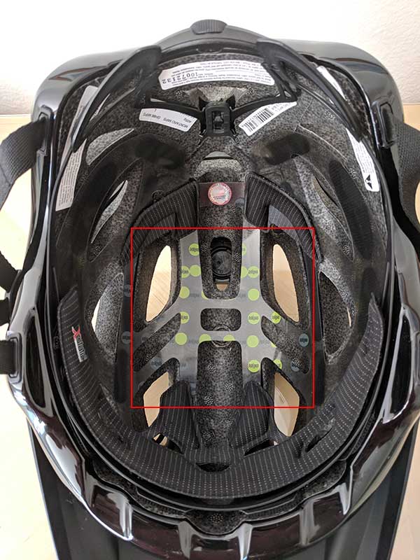 MIPS helmet inside