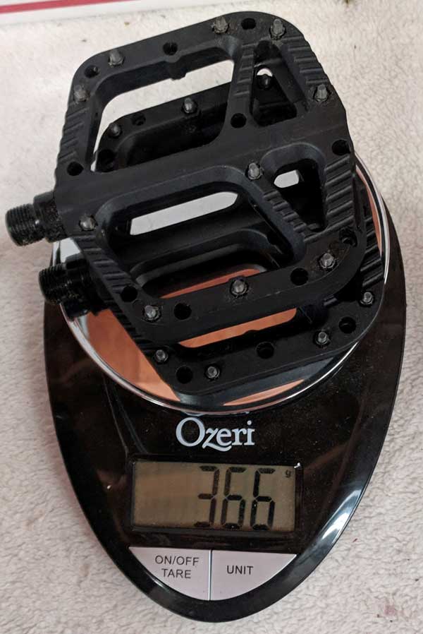 OneUp Composite Pedals weight