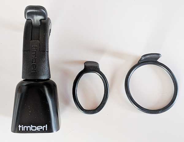 Timber quick release bike bell